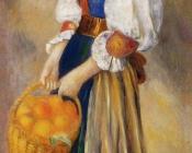 Girl with a Basket of Oranges